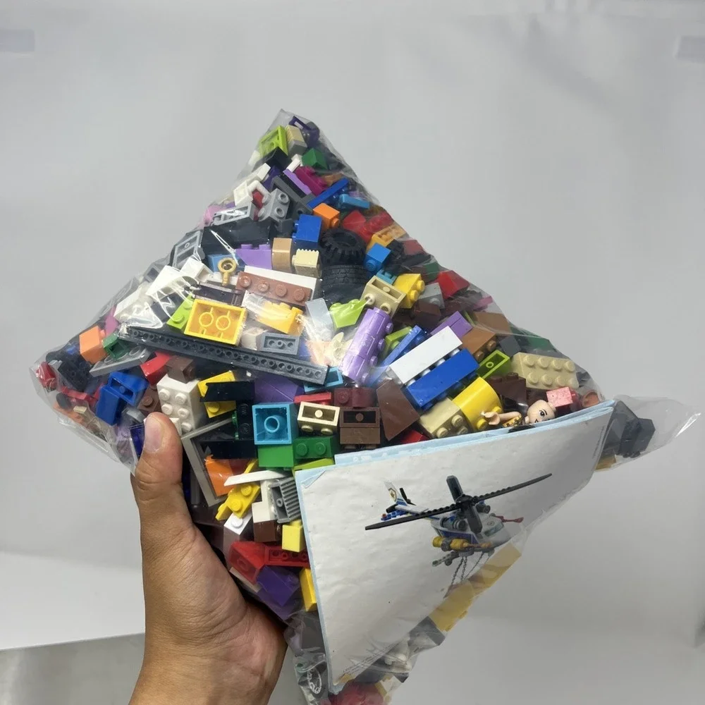 Lego 2.12LBS Random Pieces Plates Building Blocks Bulk Lot Needs Cleaning